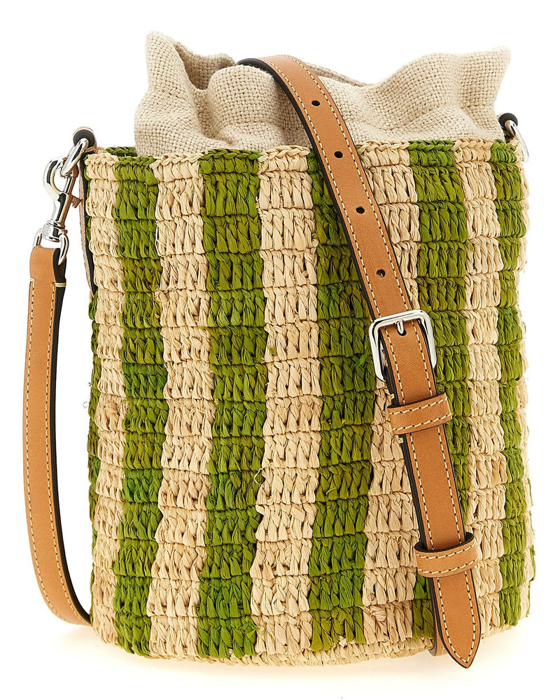 Valentino Garavani Raffia Small Bucket Bag Glam Steals