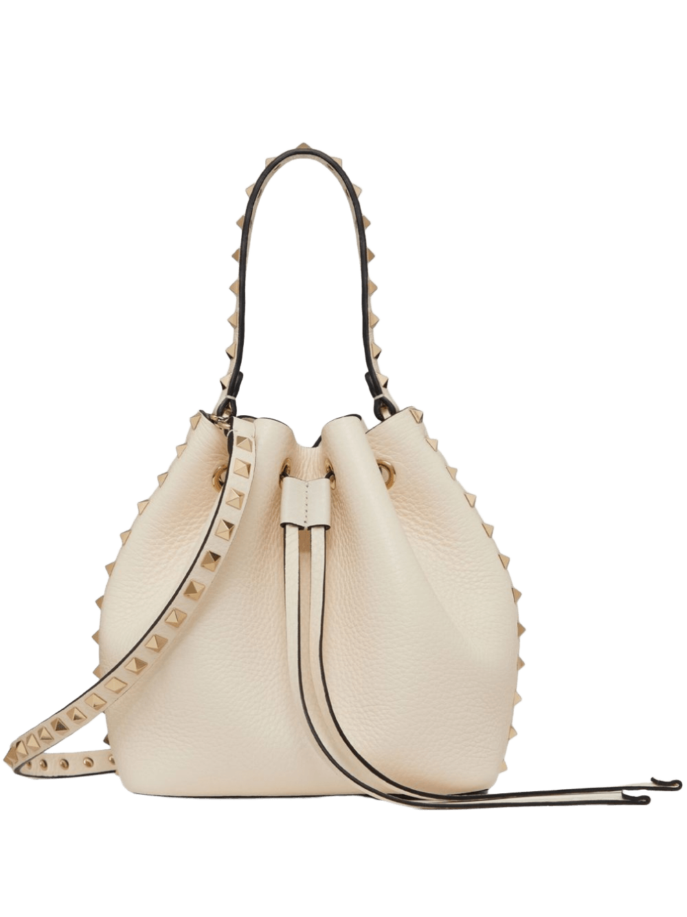 Valentino Garavani Rockstud Bucket Bag in Grainy Calfskin Glam Steals