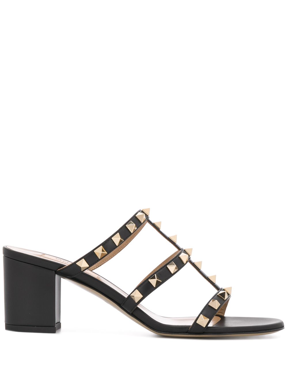 Valentino Garavani Rockstud Calfskin Slider Sandals 60mm Glam Steals