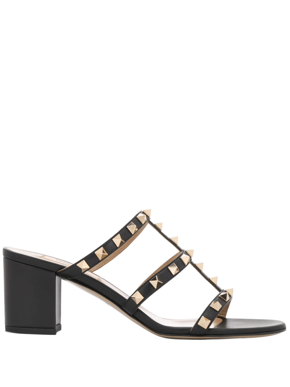 Valentino Garavani Rockstud Calfskin Slider Sandals 60mm Glam Steals