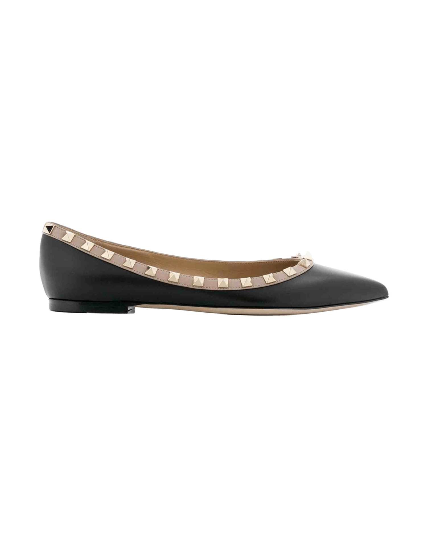 Valentino Garavani Rockstud Embellished Ballerina Shoes Glam Steals