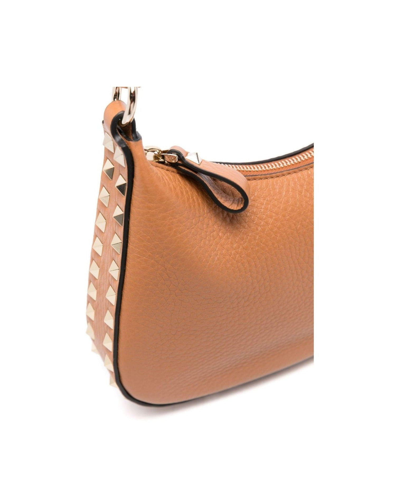 Valentino Garavani Rockstud Hobo in Pomegranate Calfskin Glam Steals