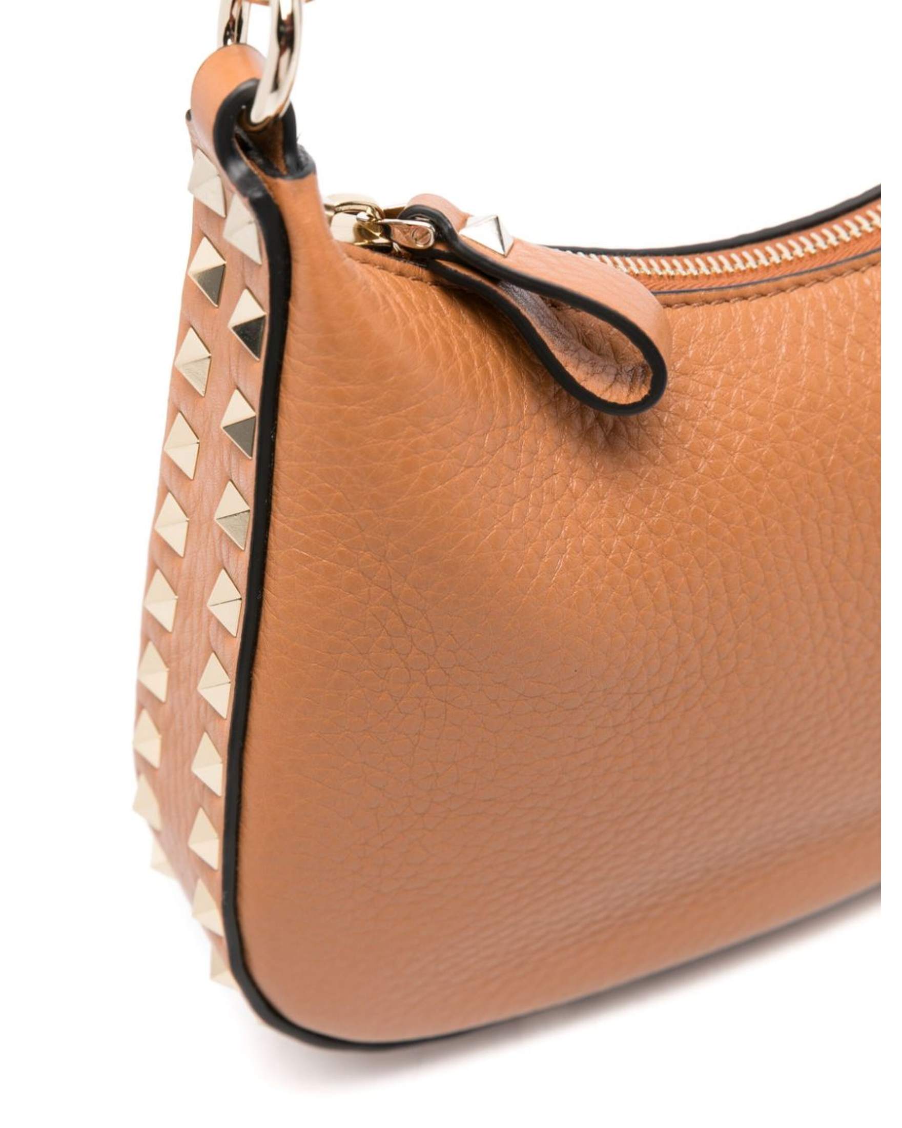 Valentino Garavani Rockstud Hobo in Pomegranate Calfskin Glam Steals