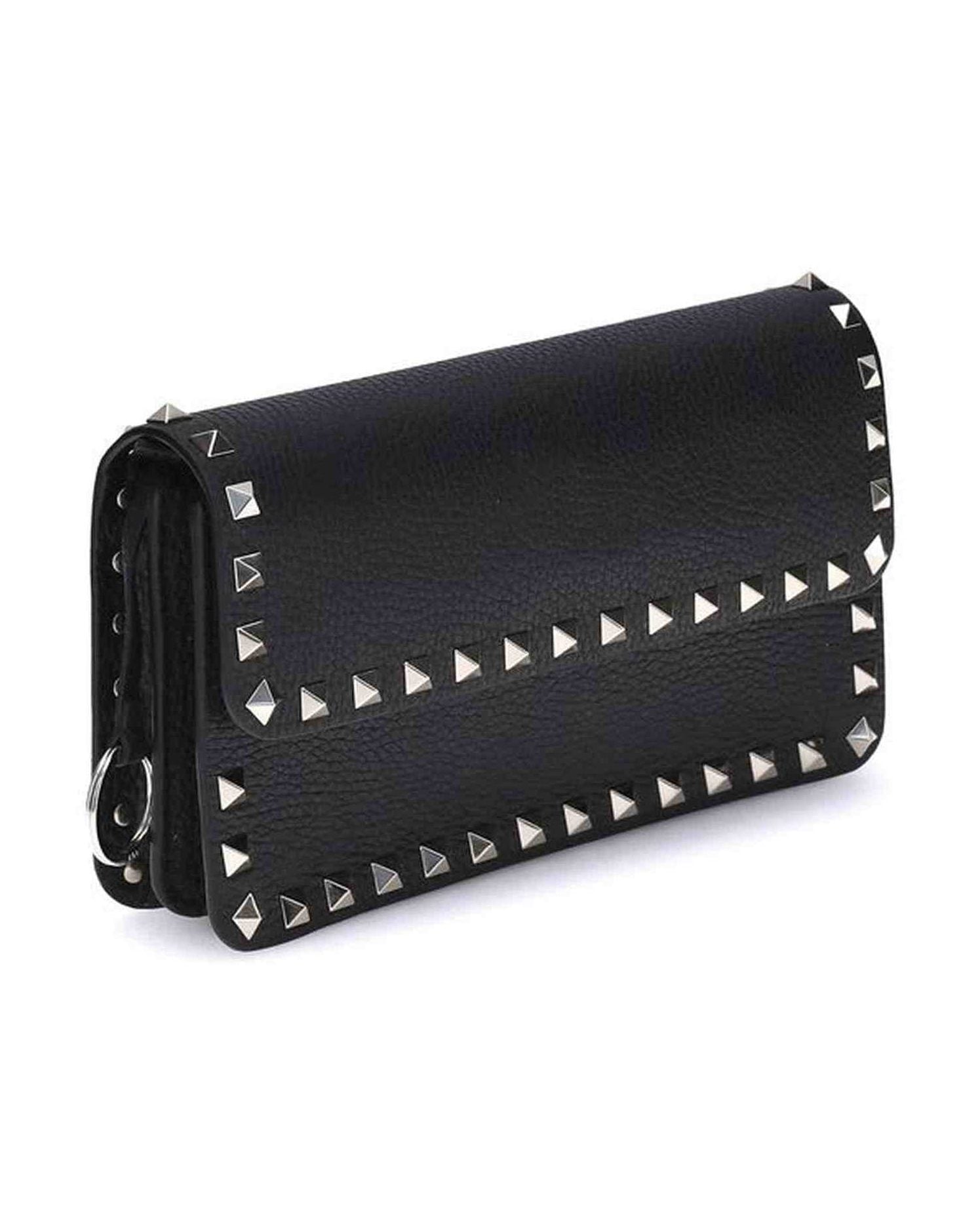 Valentino Garavani Rockstud Pochette With Chain Glam Steals