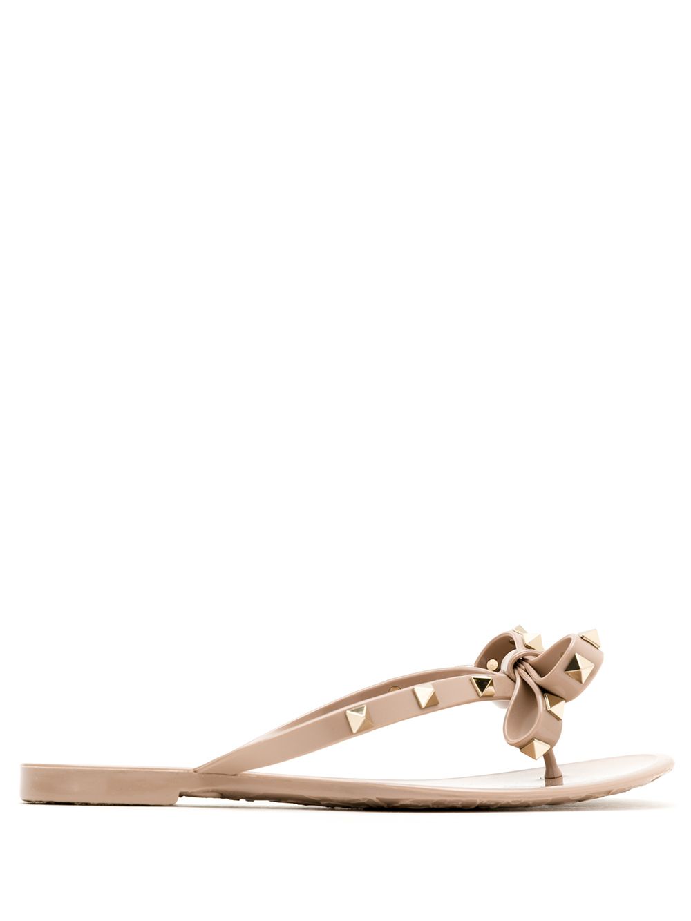 Valentino Garavani Rockstud Rubber Flip Flops Glam Steals