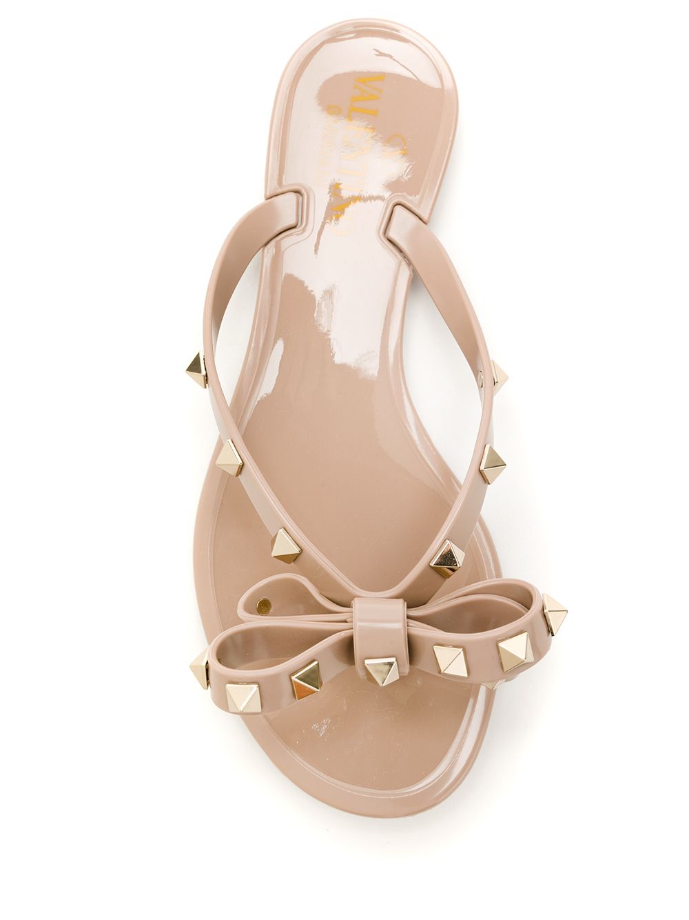 Valentino Garavani Rockstud Rubber Flip Flops Glam Steals