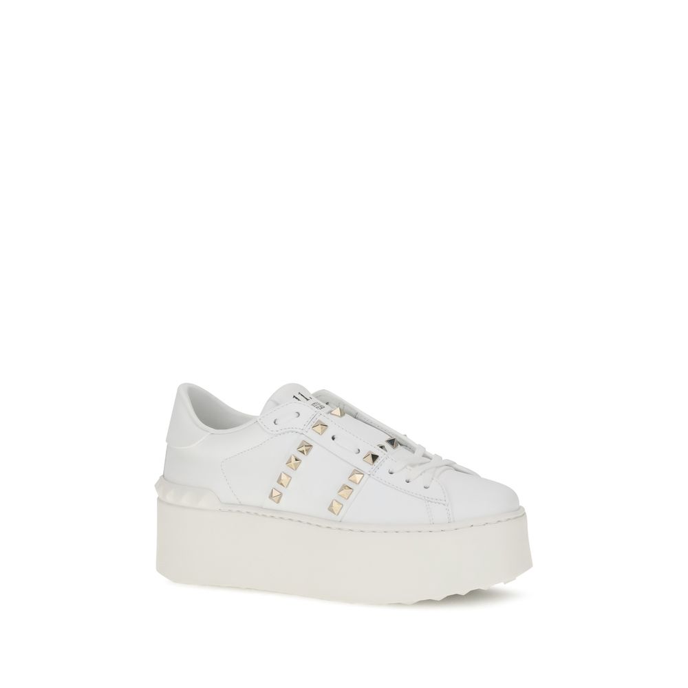 Valentino Garavani Rockstud Untitled Flatform Sneakers Glam Steals