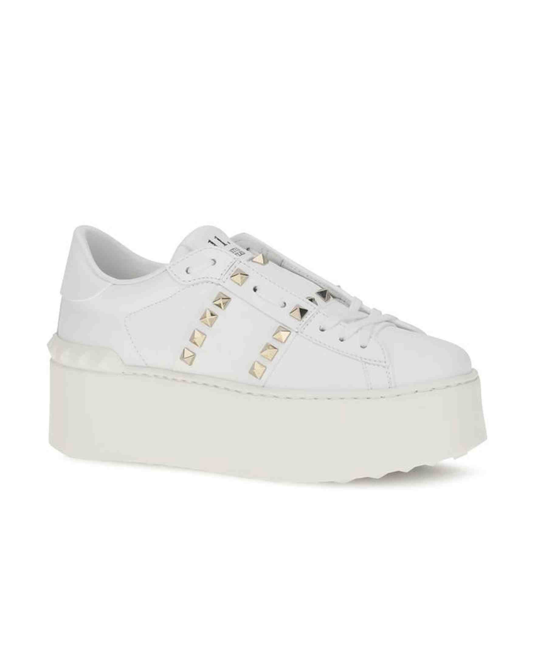 Valentino Garavani Rockstud Untitled Flatform Sneakers Glam Steals