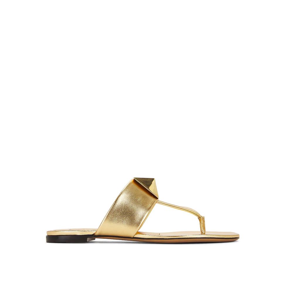 Valentino Garavani Roman Stud Flat Sandals Glam Steals