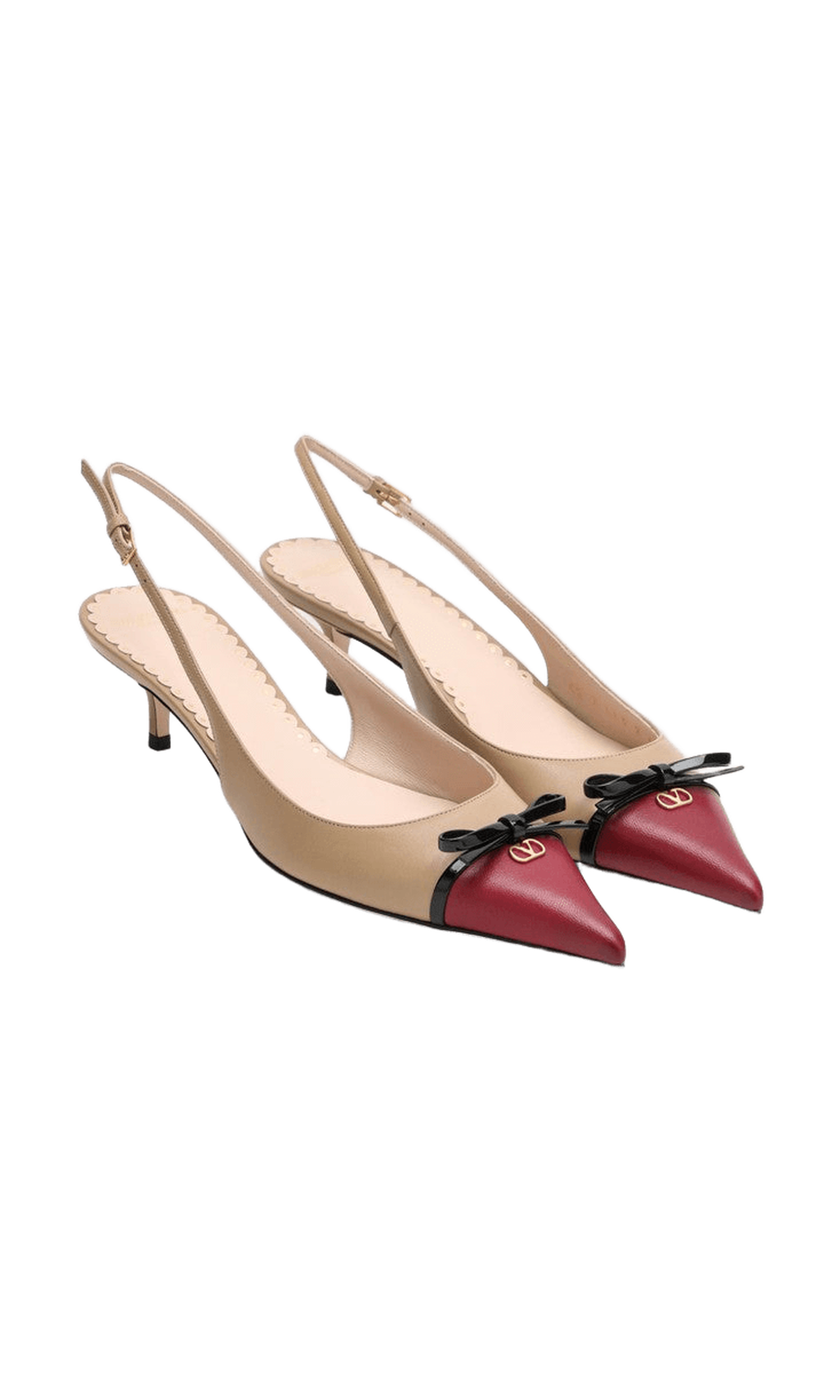 Valentino Garavani Slingback Bepointy 60mm Beige Glam Steals