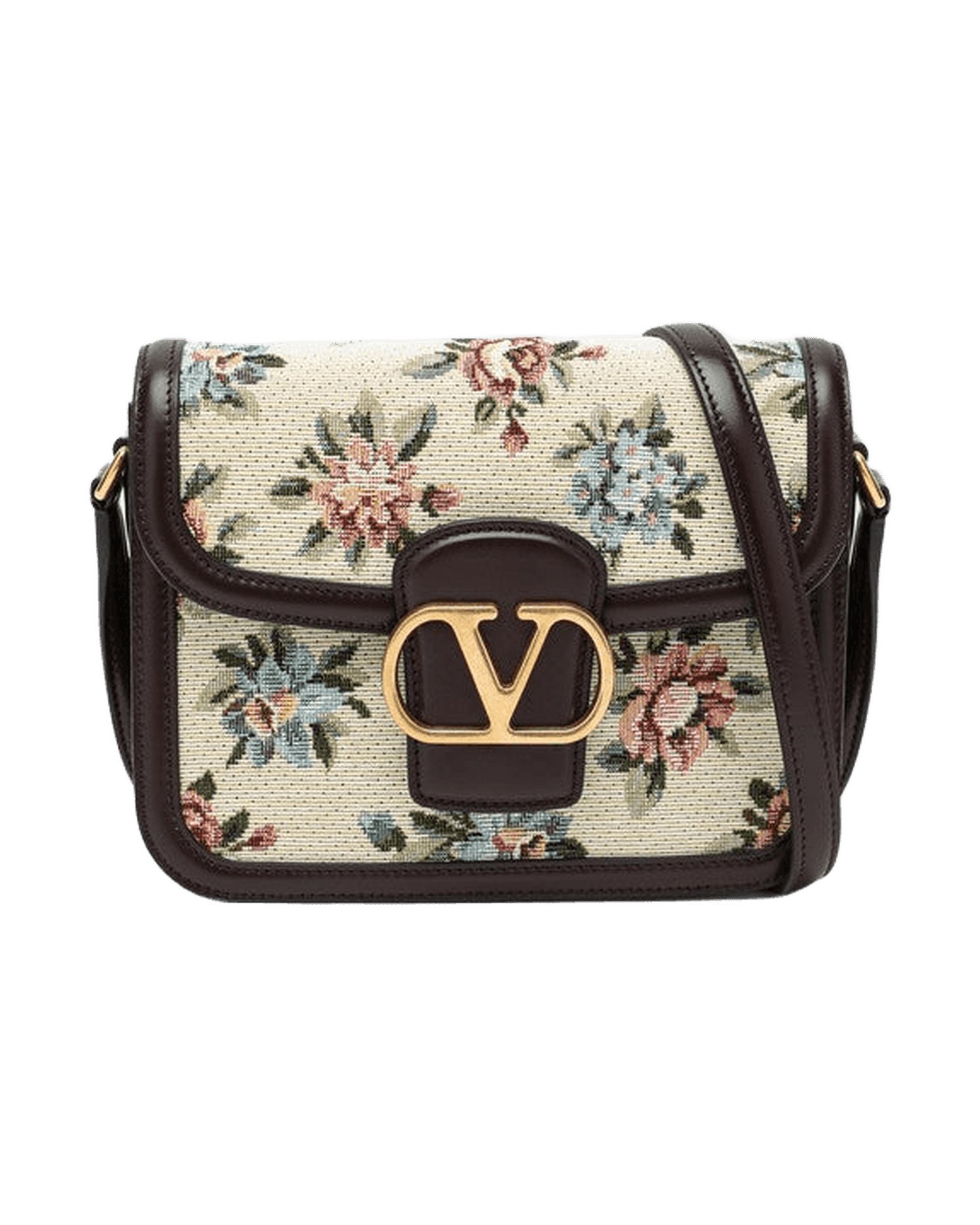 Valentino Garavani Small Bag 9to5 In Jacquard Fabric Papier Floral Glam Steals