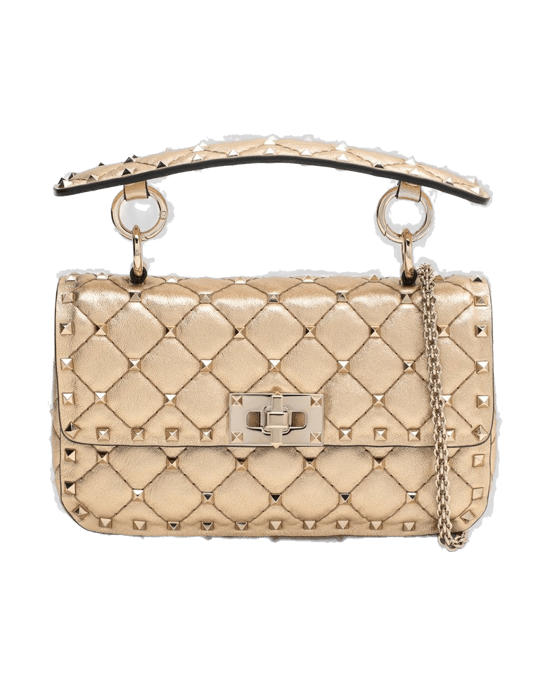 Valentino Garavani Small Rockstud Spike Bag in Laminated Nappa Glam Steals