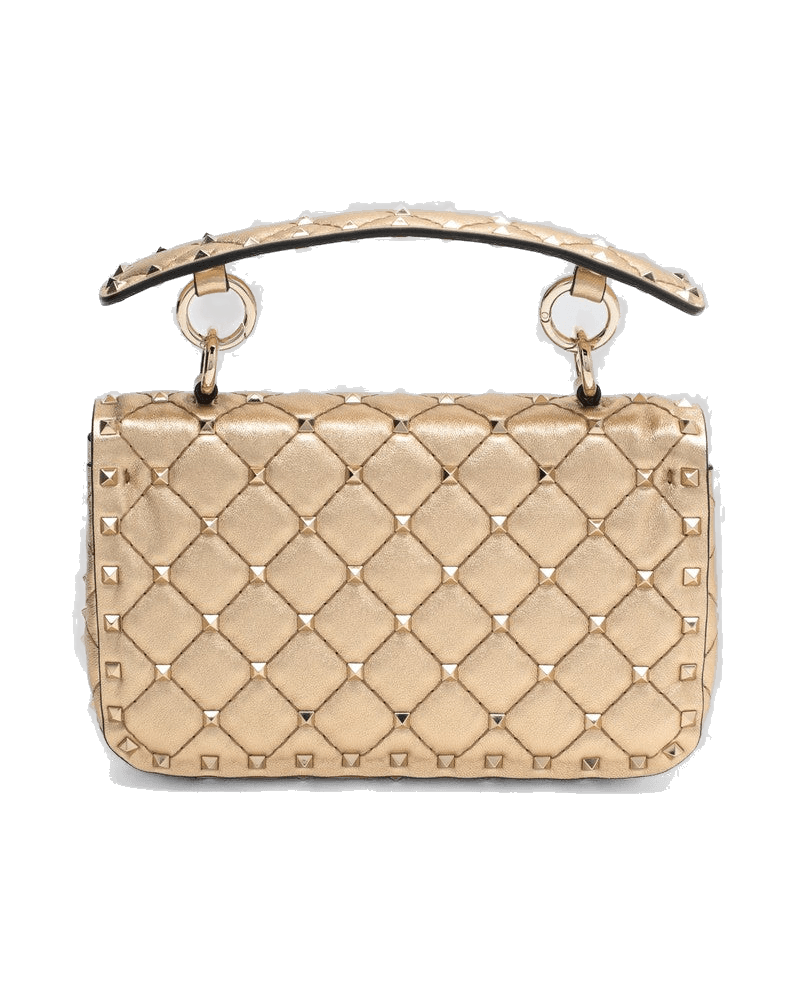 Valentino Garavani Small Rockstud Spike Bag in Laminated Nappa Glam Steals