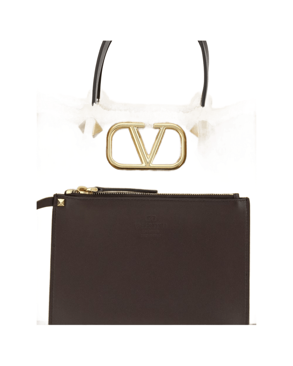 Valentino Garavani Suede and sheepskin medium Tote Bag Glam Steals