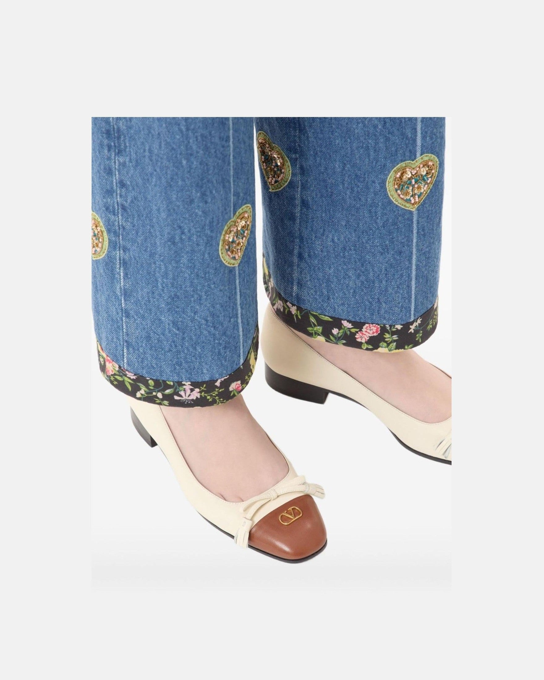 Valentino Garavani Valet Du Roi Ballerina in 25mm Kid Glam Steals