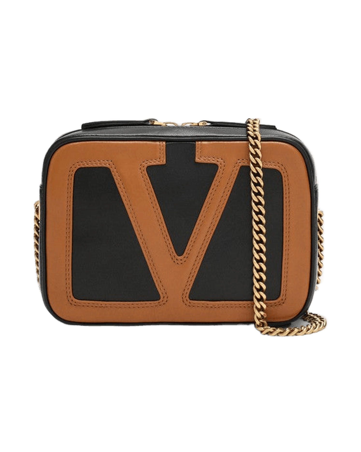 Valentino Garavani Viva Superstar Chain Belt Bag Black Glam Steals