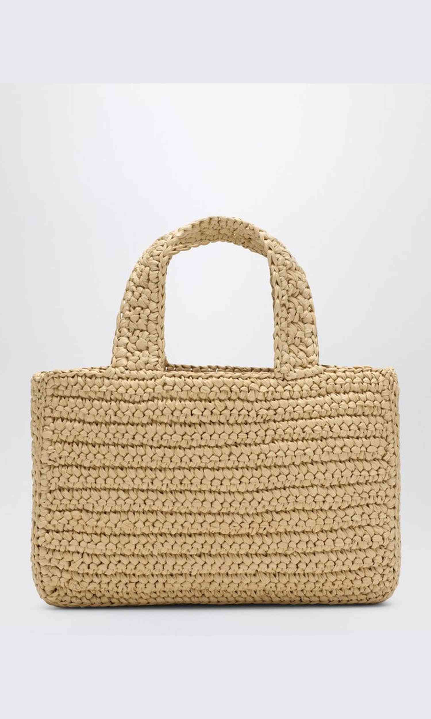 Valentino Garavani Viva Superstar Crochet Small Natural/black Bag Glam Steals