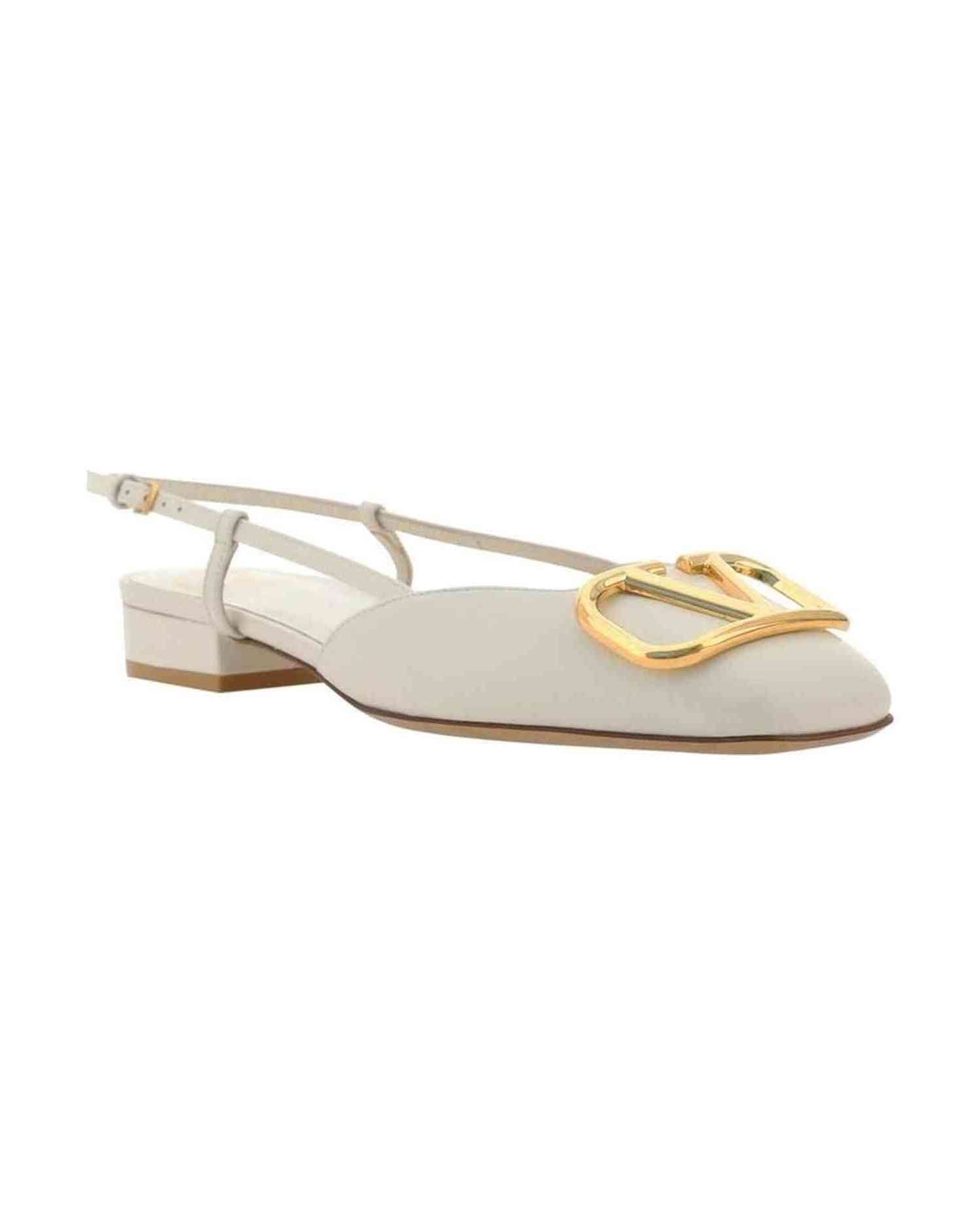 Valentino Garavani Vlogo Ballerina Flats Glam Steals