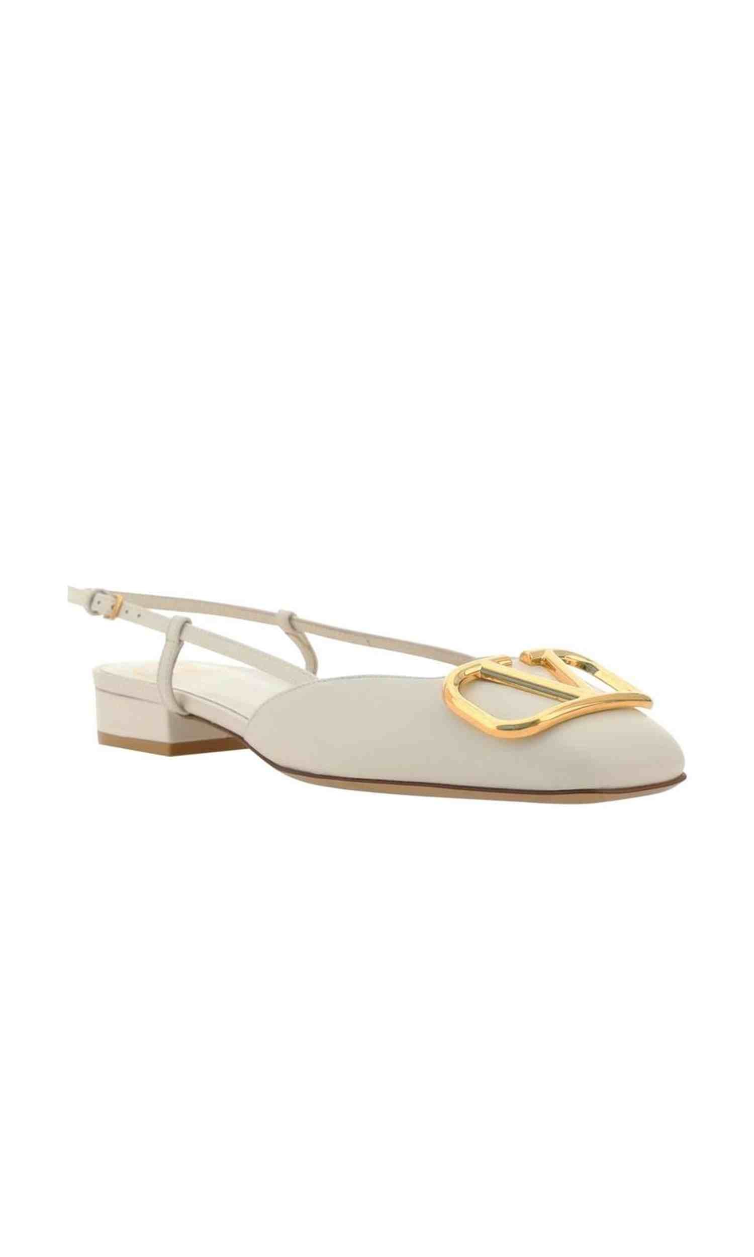 Valentino Garavani Vlogo Ballerina Flats Glam Steals
