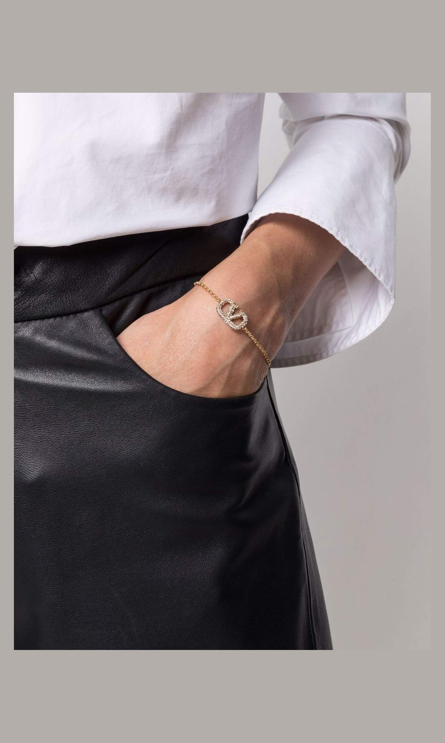 Valentino Garavani Vlogo Chain Bracelet Glam Steals