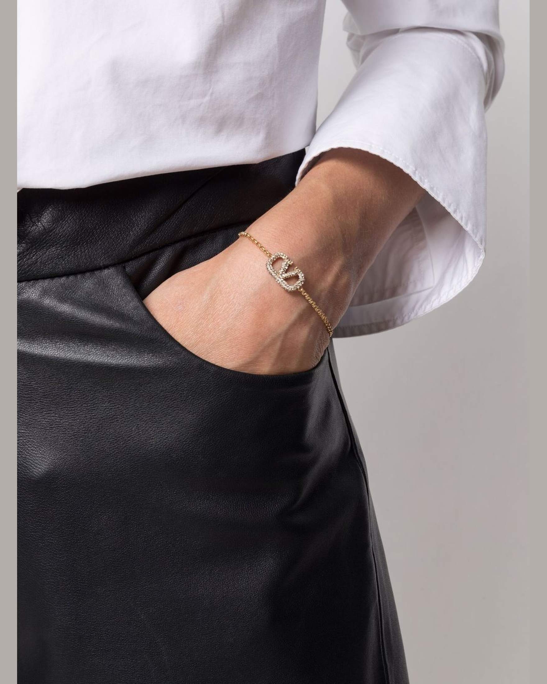 Valentino Garavani Vlogo Chain Bracelet Glam Steals
