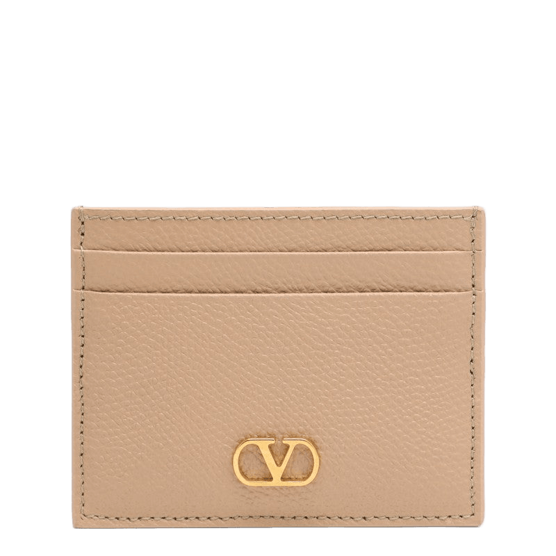 Valentino Garavani Vlogo Signature Credit Card Holder Rose Sand Glam Steals