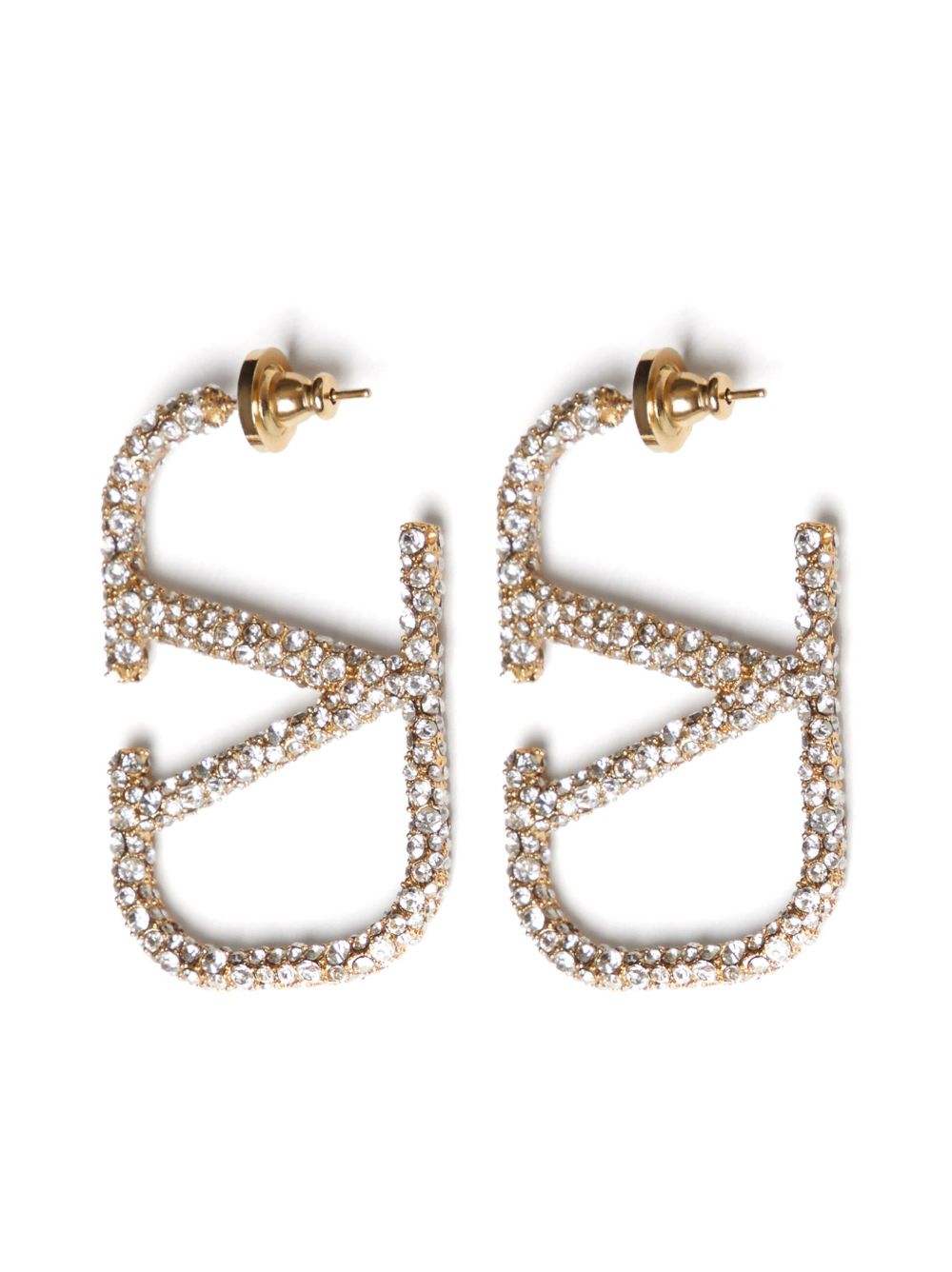 Valentino Garavani Vlogo Signature Crystal Earrings Glam Steals