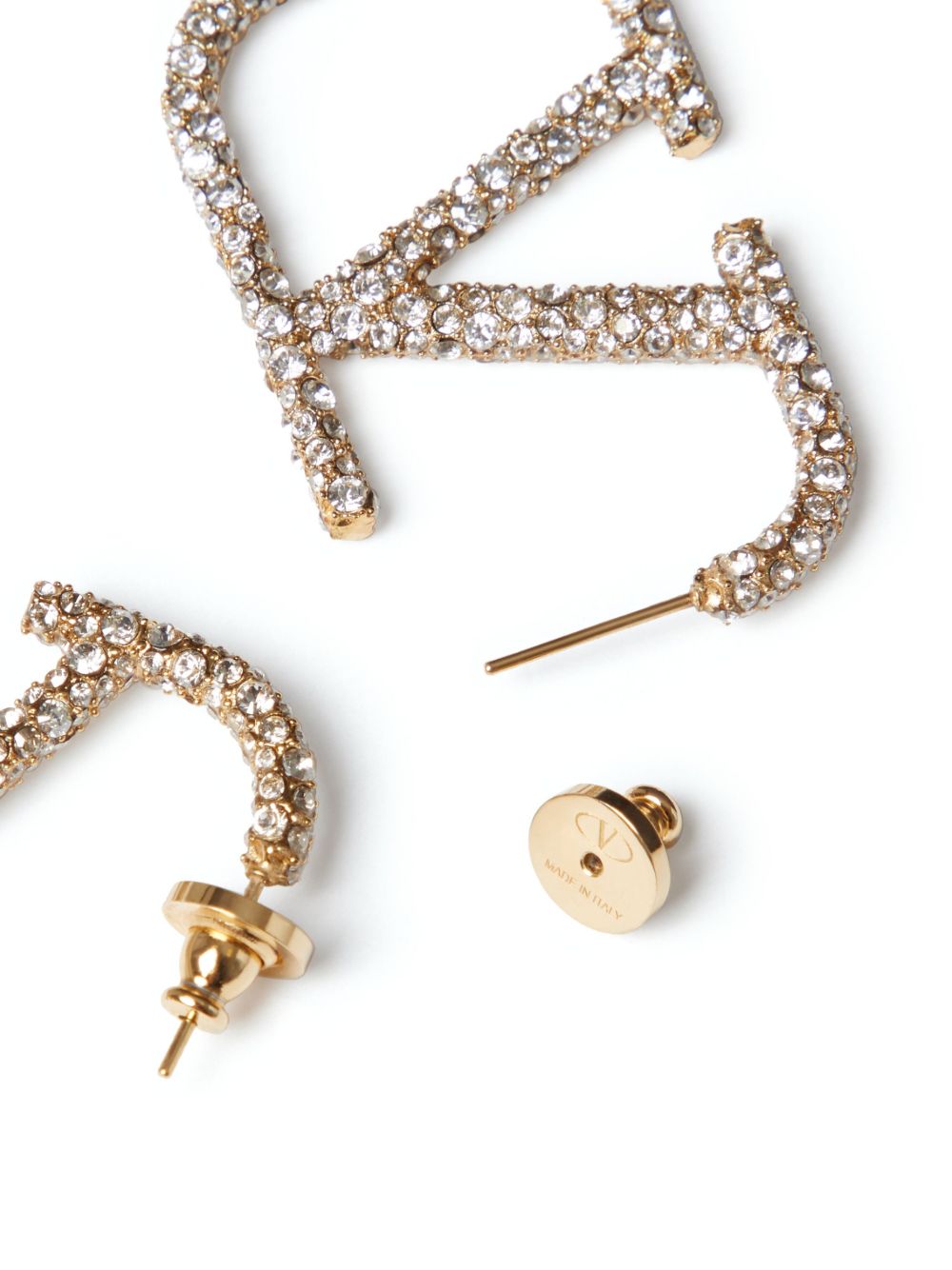 Valentino Garavani Vlogo Signature Crystal Earrings Glam Steals