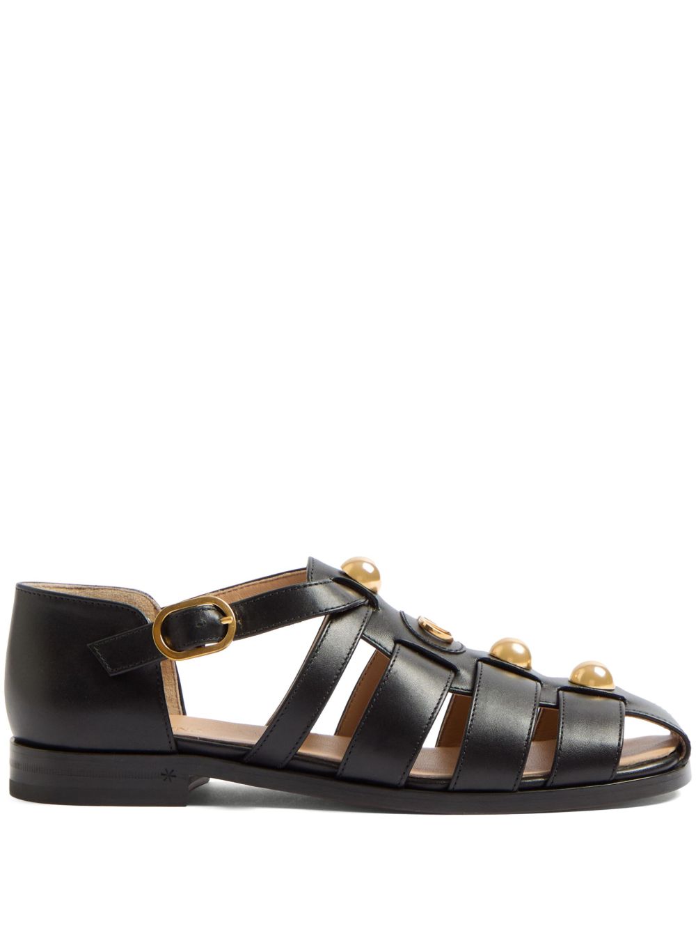 Valentino Garavani Vlogo Signature Fisherman Sandals in 20mm Calfskin Glam Steals