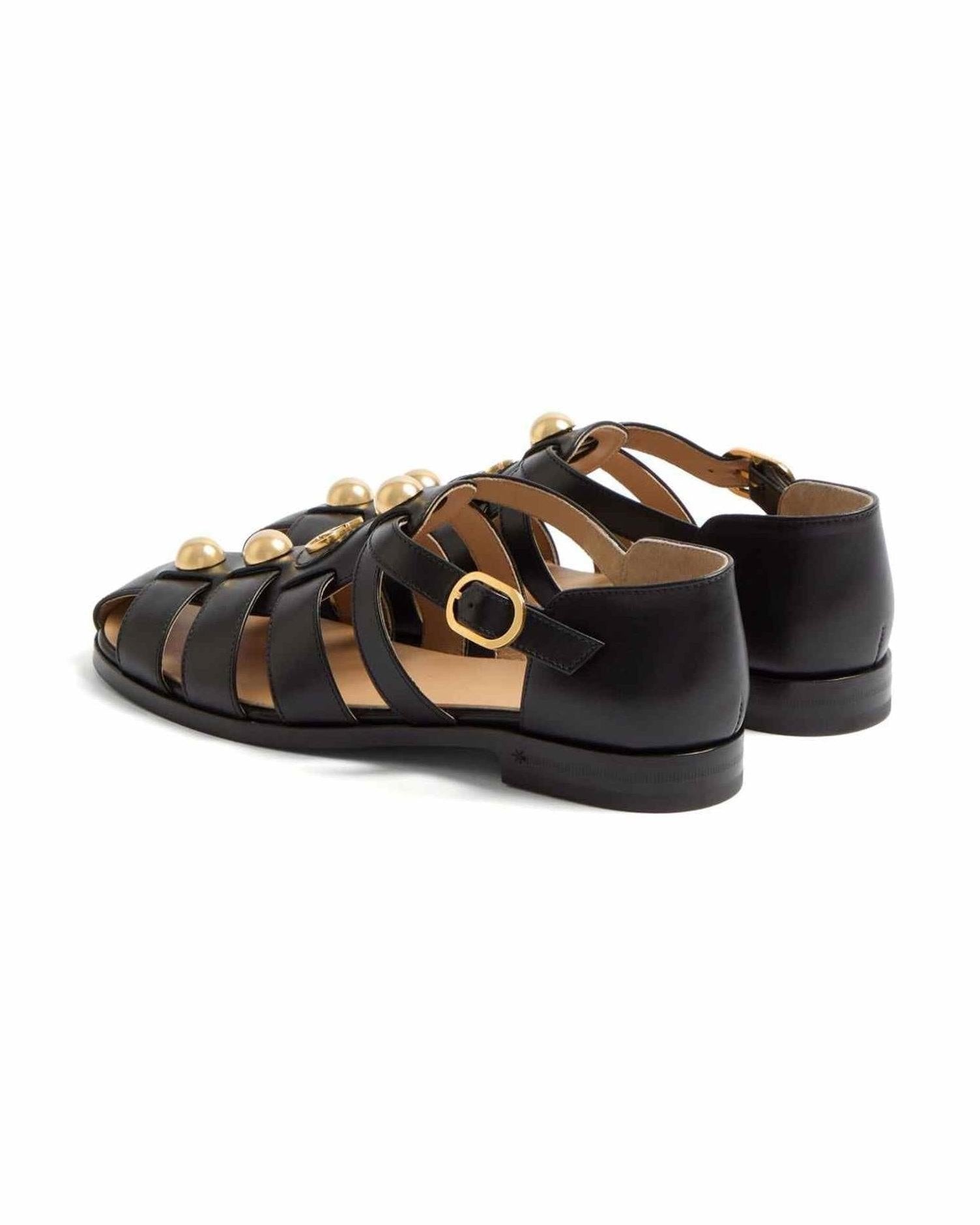 Valentino Garavani Vlogo Signature Fisherman Sandals in 20mm Calfskin Glam Steals