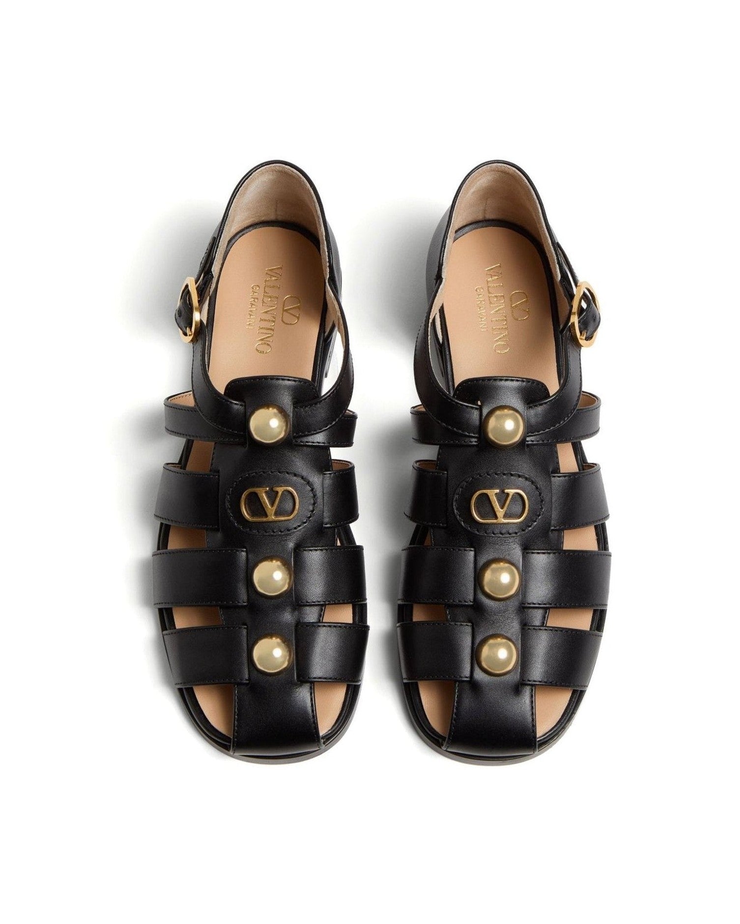 Valentino Garavani Vlogo Signature Fisherman Sandals in 20mm Calfskin Glam Steals