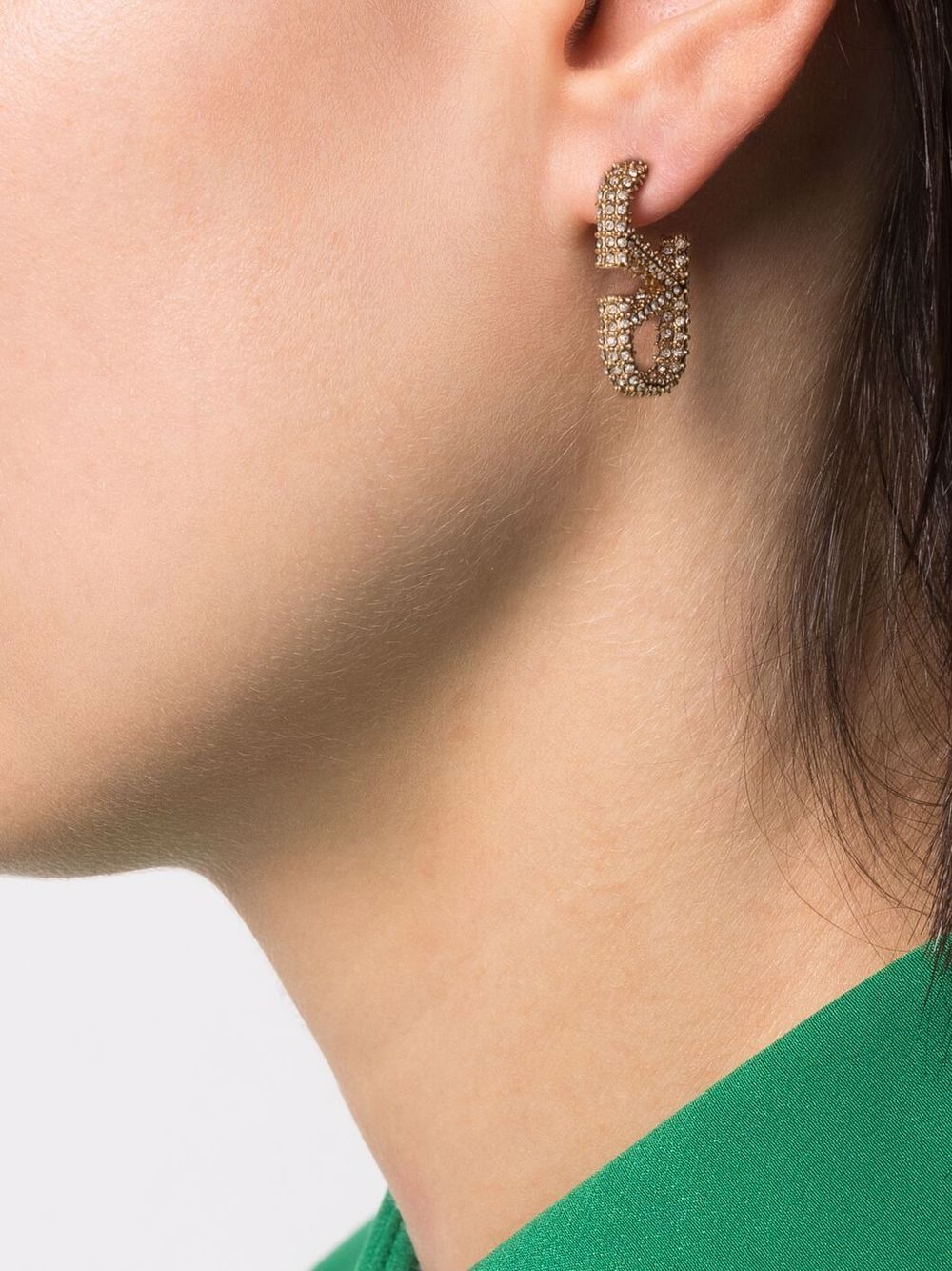 Valentino Garavani Vlogo Signature Strass Earrings Glam Steals