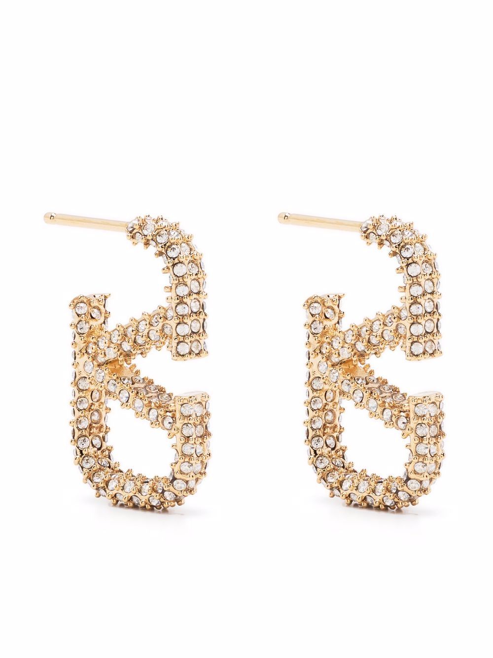 Valentino Garavani Vlogo Signature Strass Earrings Glam Steals