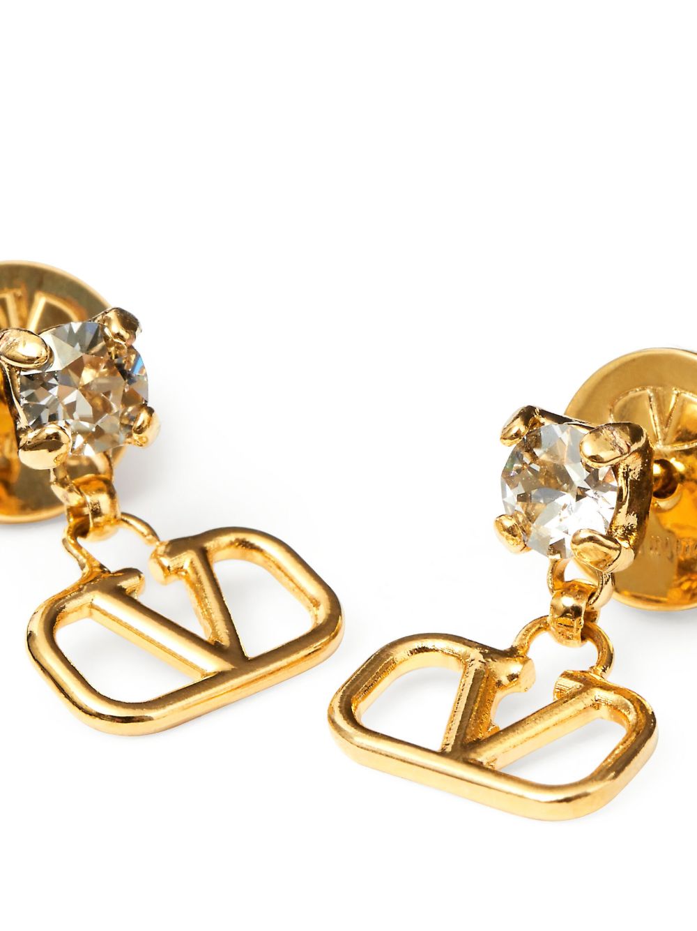 Valentino Garavani Vlogo Signature Strass Earrings Glam Steals