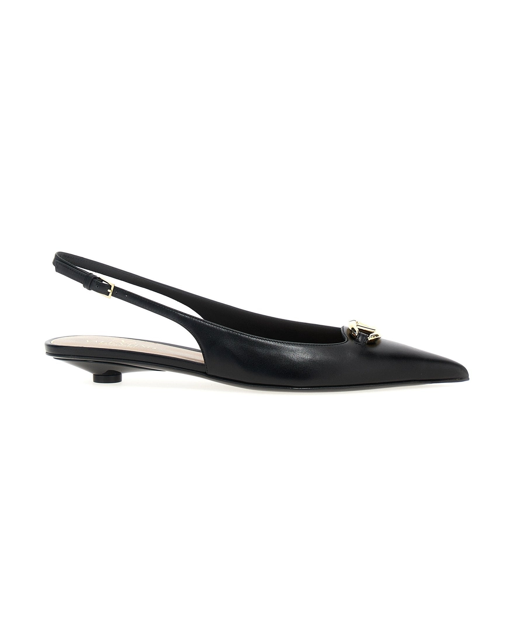 Valentino Garavani Vlogo Slingback Flat Shoes