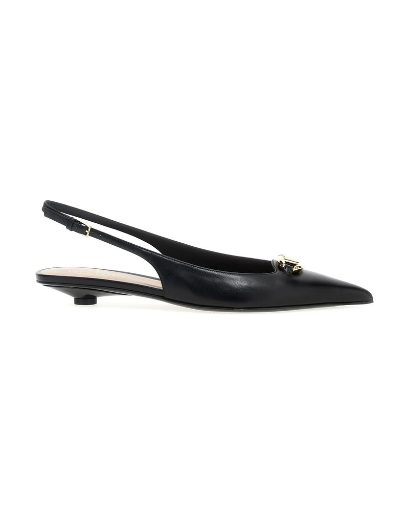 Valentino Garavani Vlogo Slingback Flat Shoes
