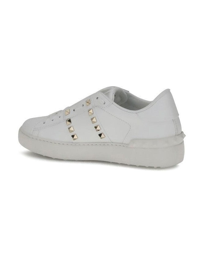 Valentino Garavani White Calf Leather Bos Taurus Low Top Sneakers Glam Steals