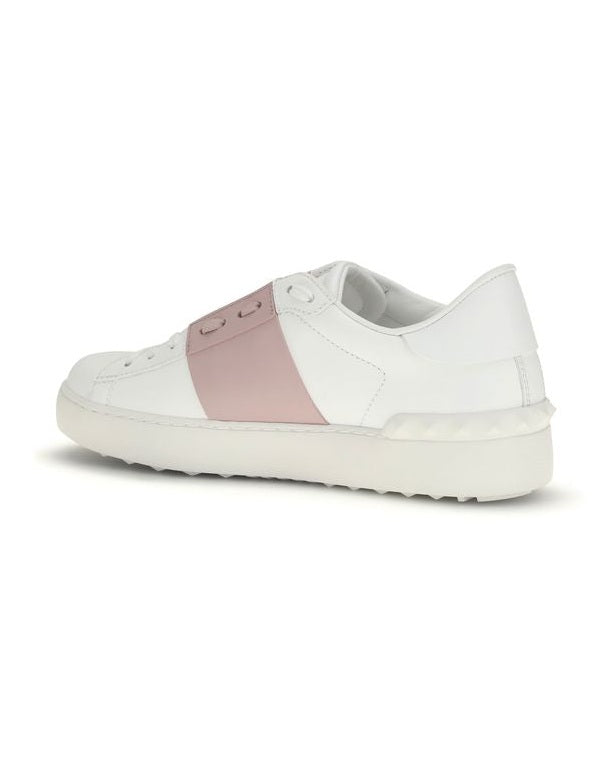 Valentino Garavani White Calf Leather Bos Taurus Sneakers 