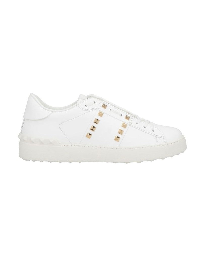 Valentino Garavani White Calfskin Low Top Sneakers
