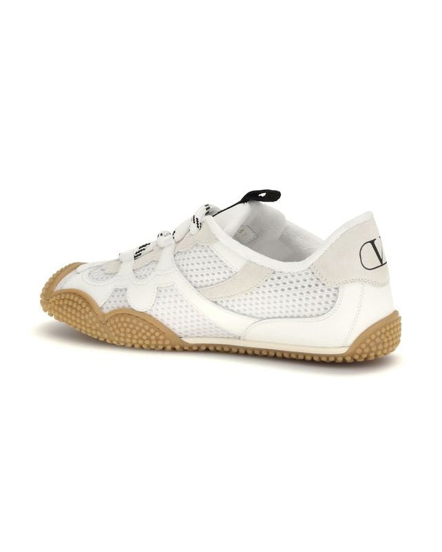 Valentino Garavani White Polyamide Athletic Sneakers 