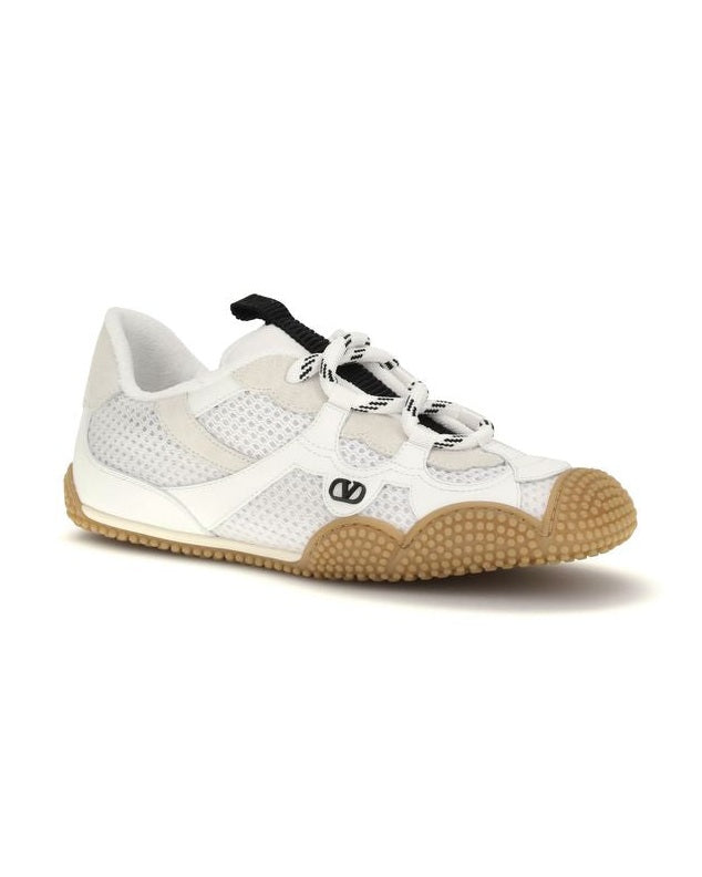 Valentino Garavani White Polyamide Athletic Sneakers 