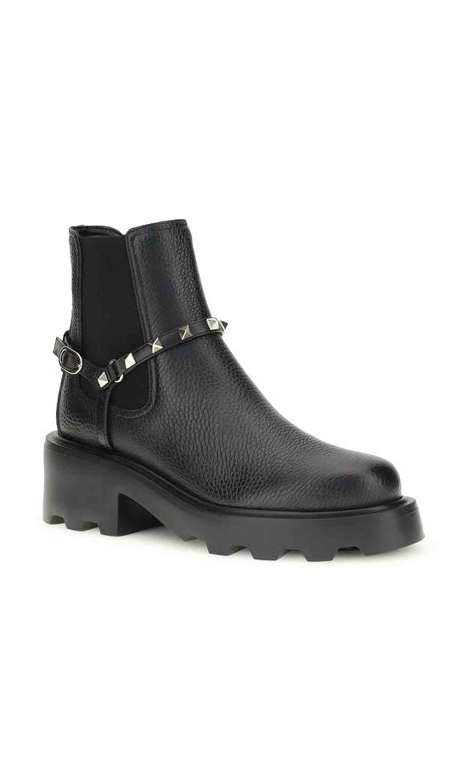 Valentino Leather Garavani Ankle Boots Glam Steals