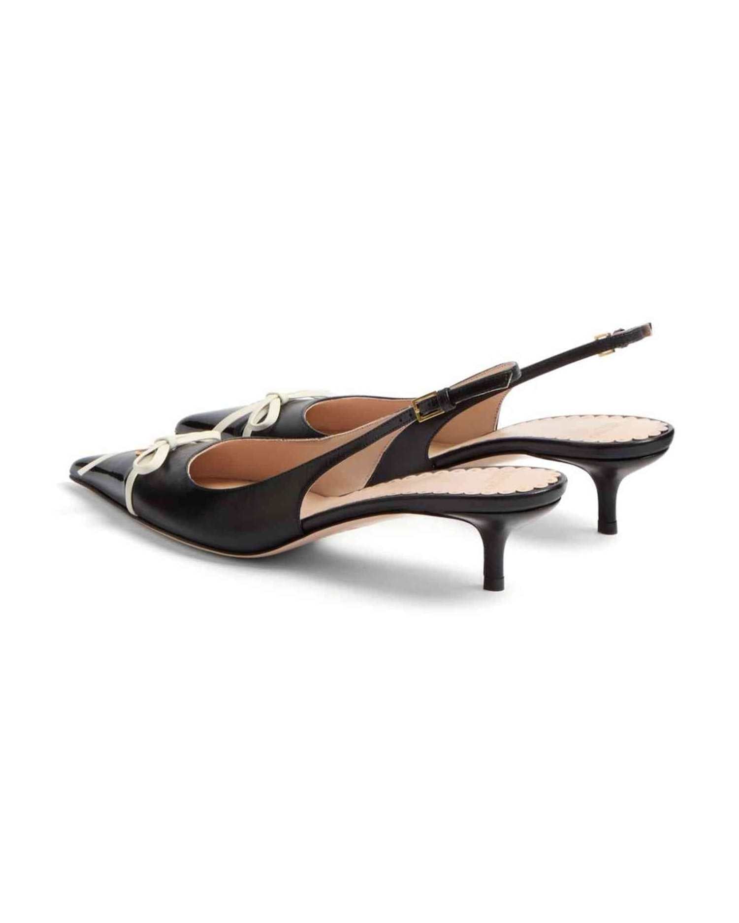 Valentino Leather Garavani Bepointy 45mm Patent and Kid Slingback Pumps Glam Steals