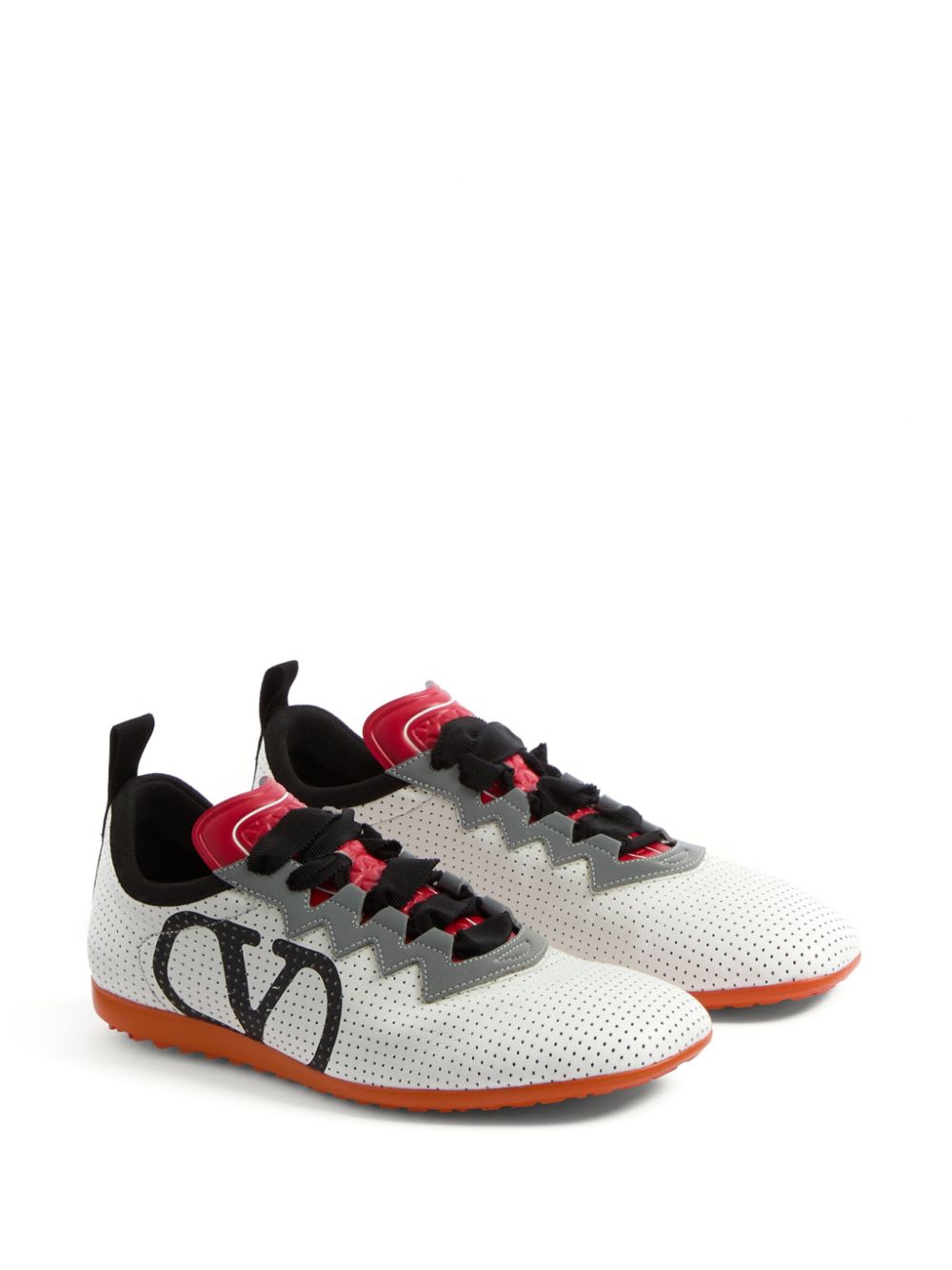 Valentino Leather Garavani Chromathon Sneaker in Perforated Nappa Glam Steals