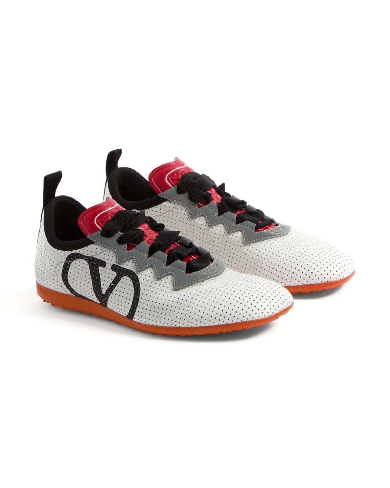 Valentino Leather Garavani Chromathon Sneaker in Perforated Nappa Glam Steals