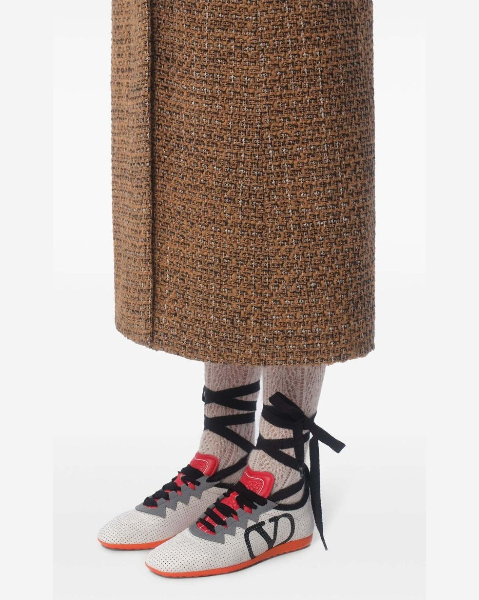 Valentino Leather Garavani Chromathon Sneaker in Perforated Nappa Glam Steals