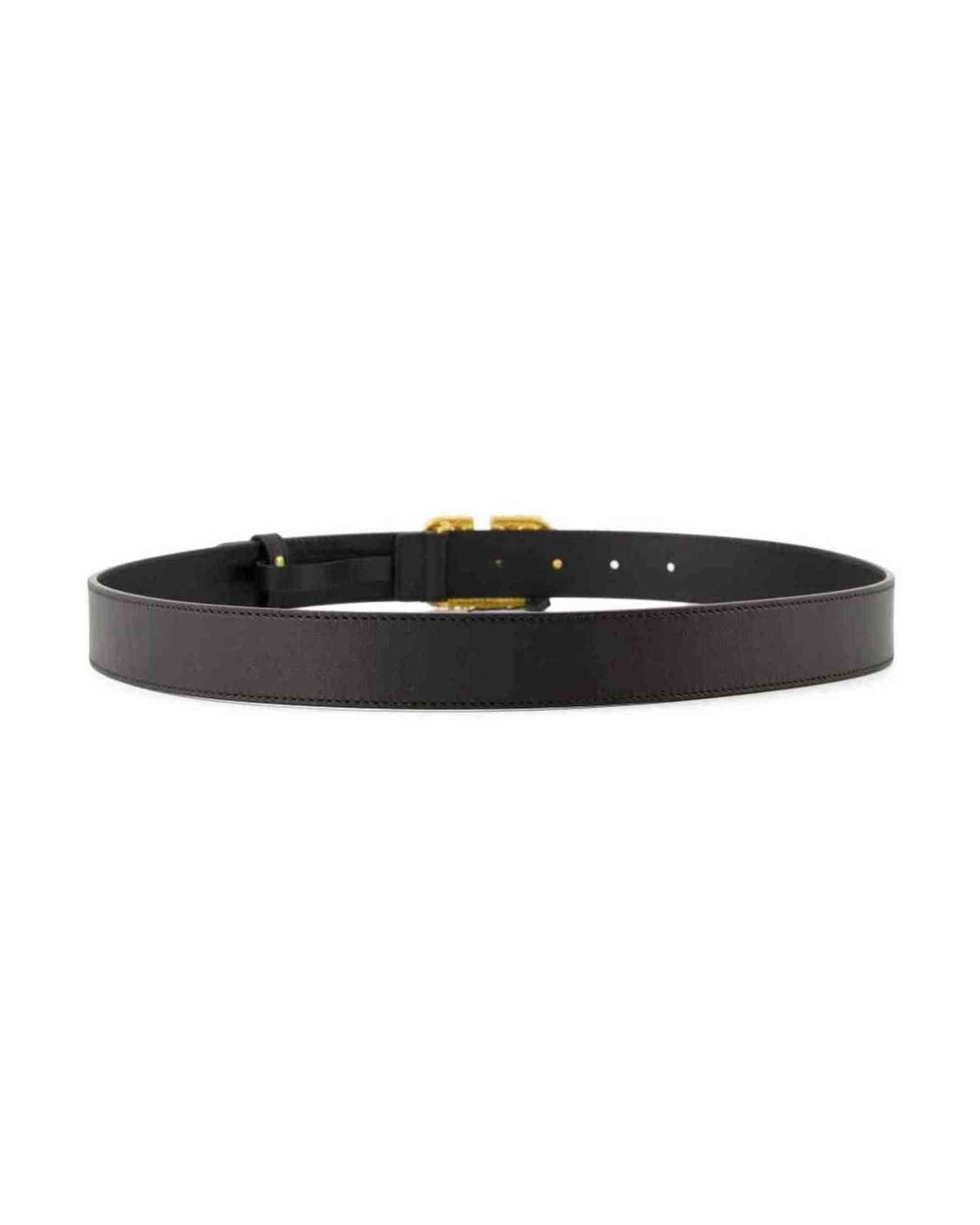 Valentino Leather Garavani Crystal Embellishment Vlogo Signature Belt Glam Steals