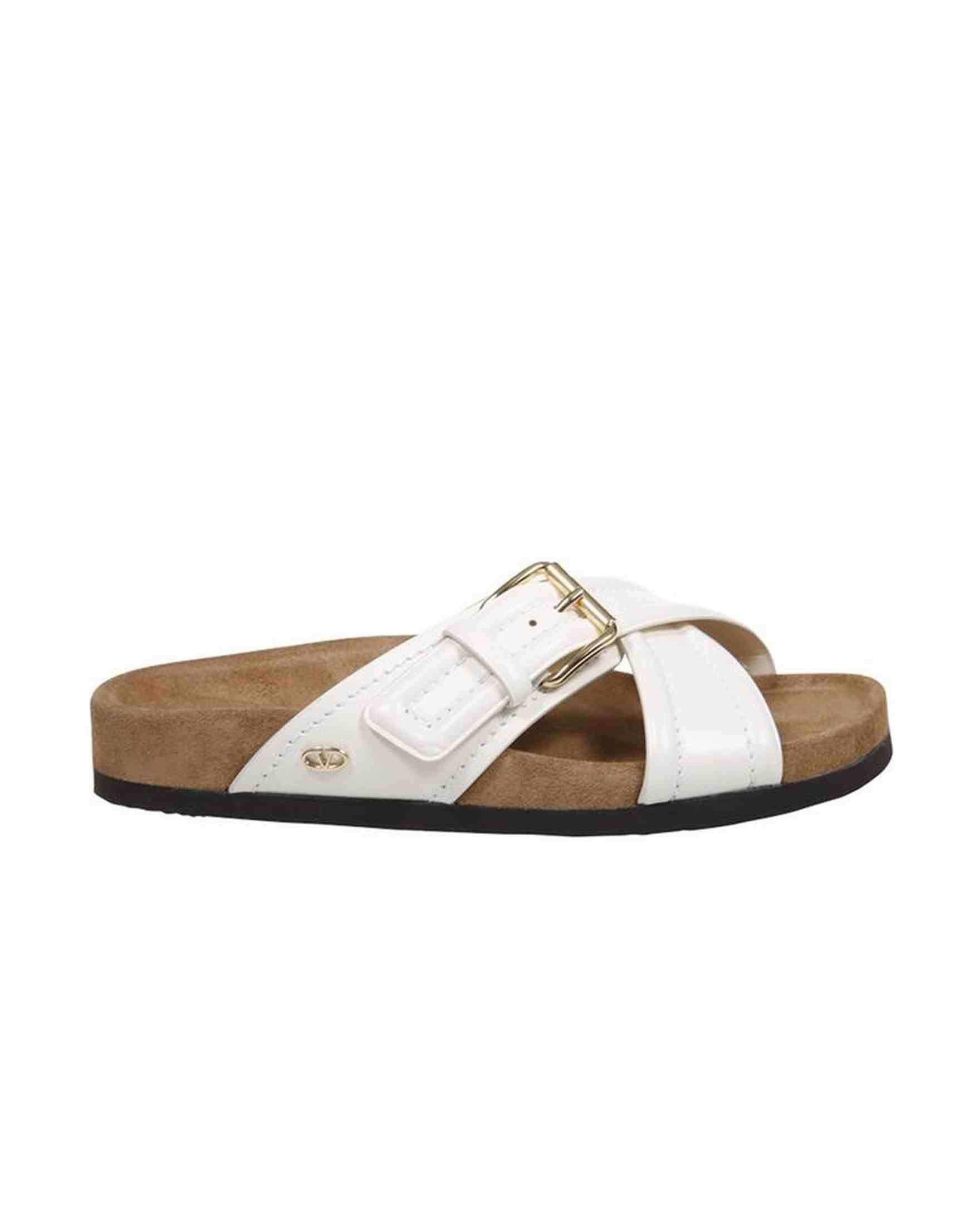 Valentino Leather Garavani Flat Sandals Glam Steals
