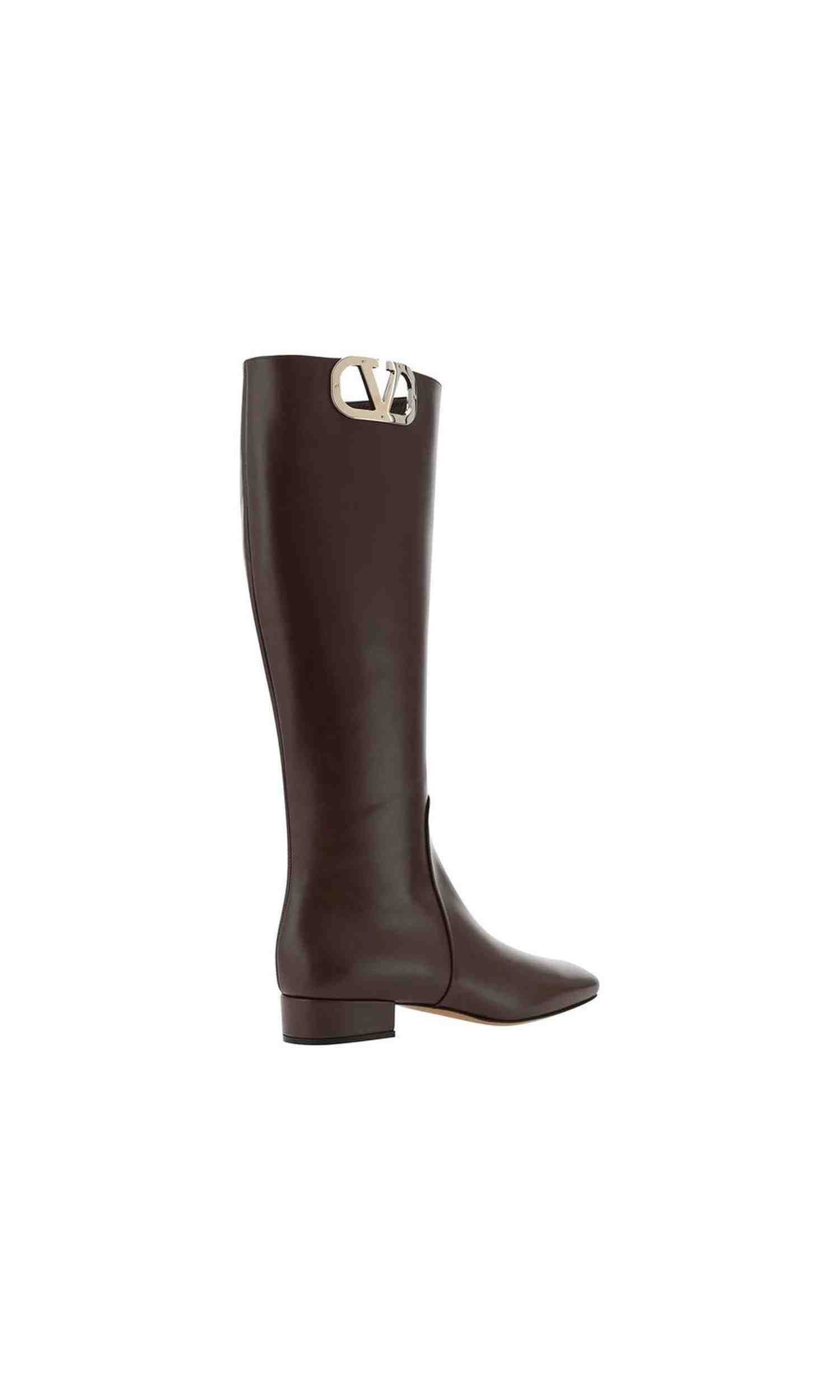 Valentino Leather Garavani Logo Boots Glam Steals