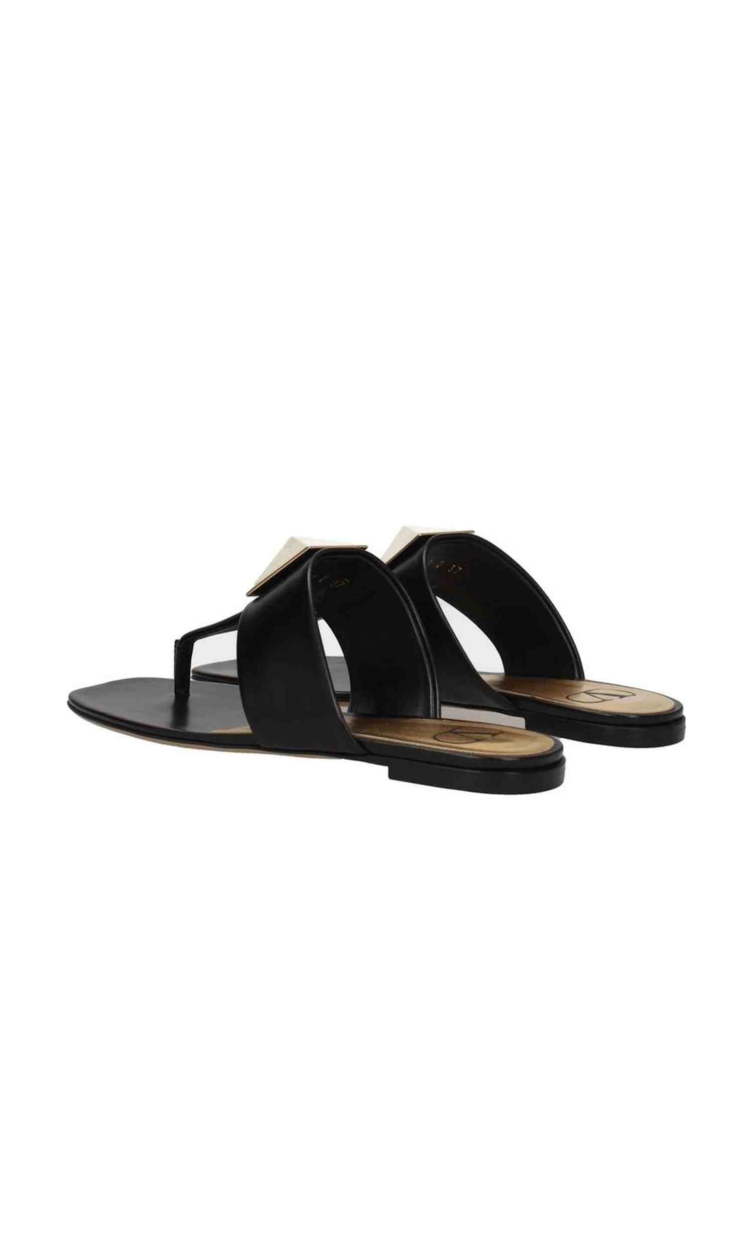 Valentino Leather Garavani One Stud Thong Sandals Glam Steals